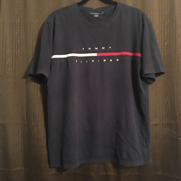 tommy hilfiger signature logo t shirt